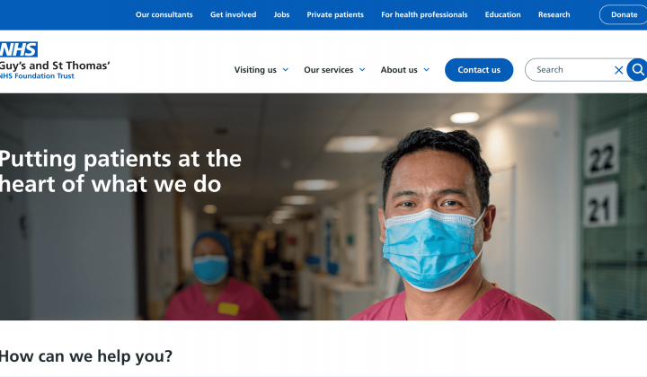Nhs website hot sale